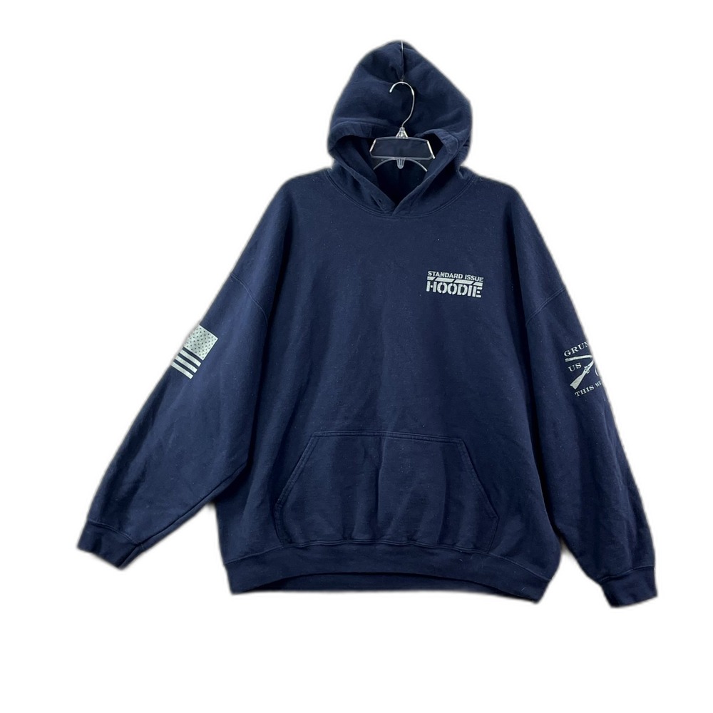 Grunt Style Hoodie Unisex Adult 2XL Fleece Lined Kangaroo Pockets Camping Hiking